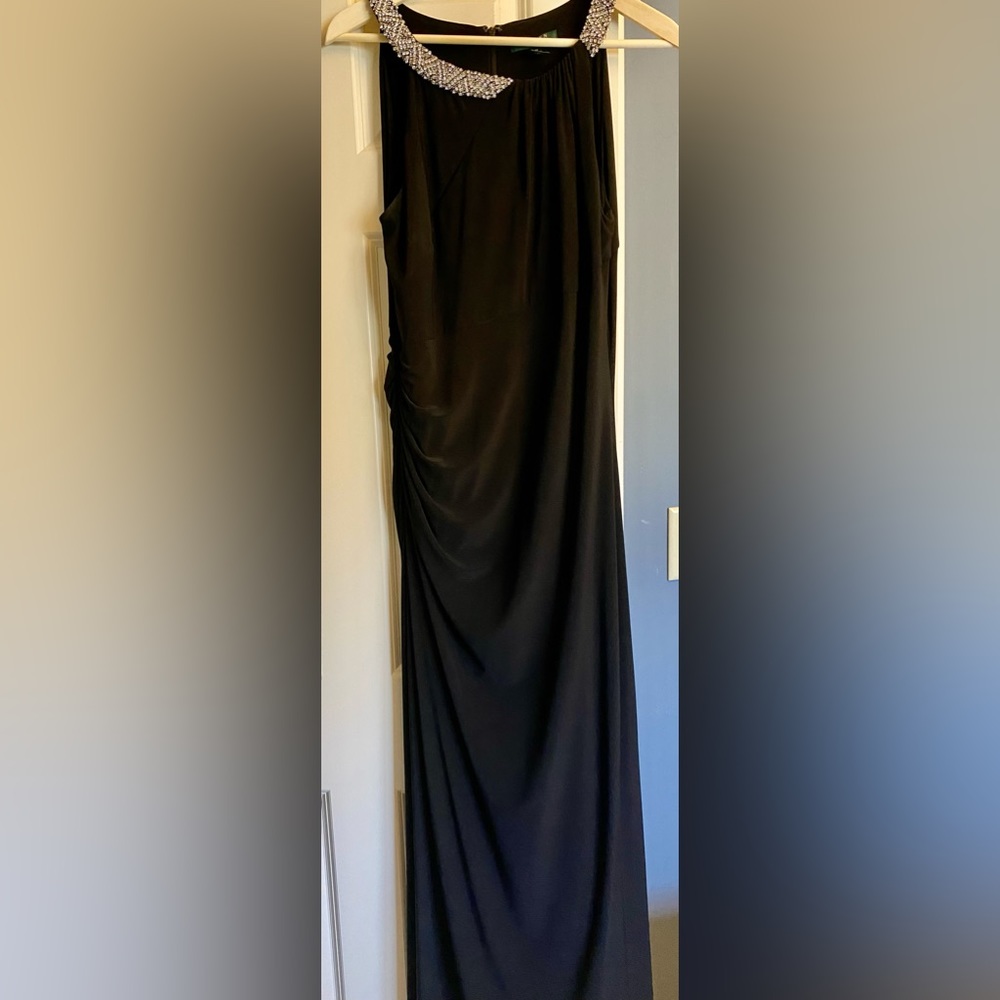 Ralph Lauren Jeweled Neckline Size 14